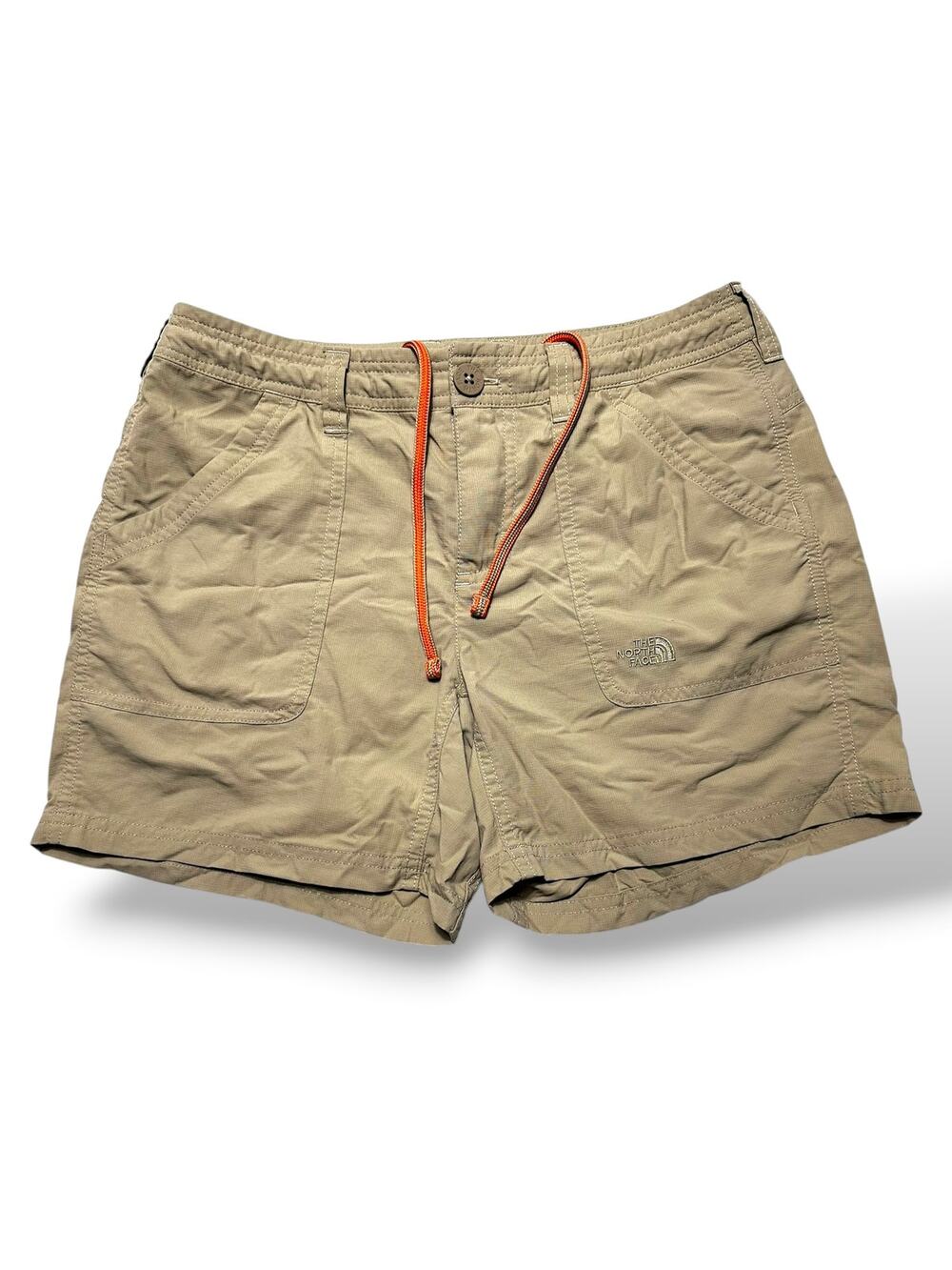 The North Face Khaki Nylon Quick Dry Hiking Outdoor Shorts Size 2